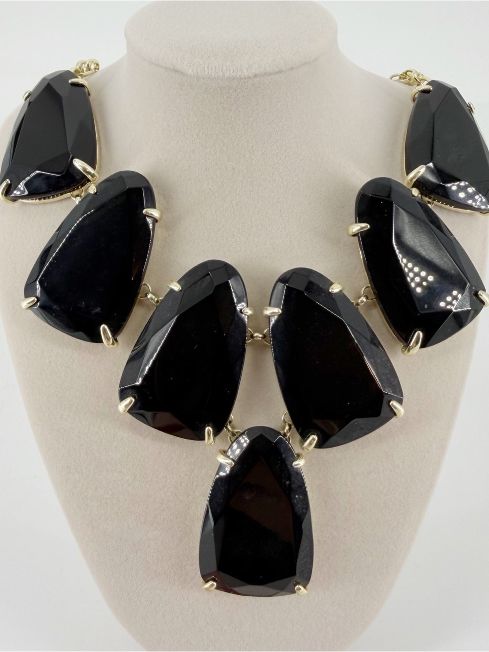 Kendra Scott Harlow Black Onyx Statement Necklace